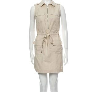 Michael Kors, sleeveless shirt dress, size M, color: khaki